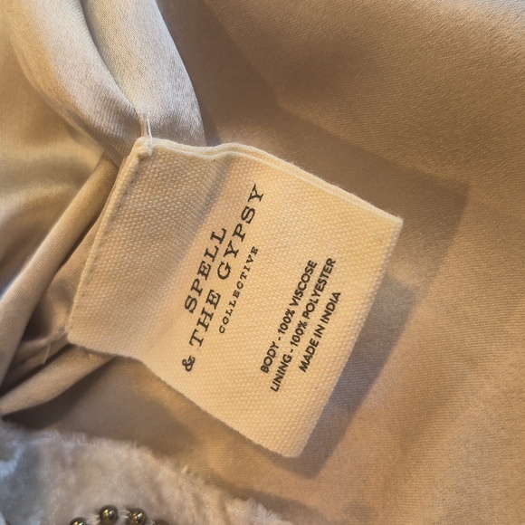 XS-M SPELL Spell & the Gypsy Collective Elsa Sequin Mini Dress in Eggnog - Picture 12 of 16